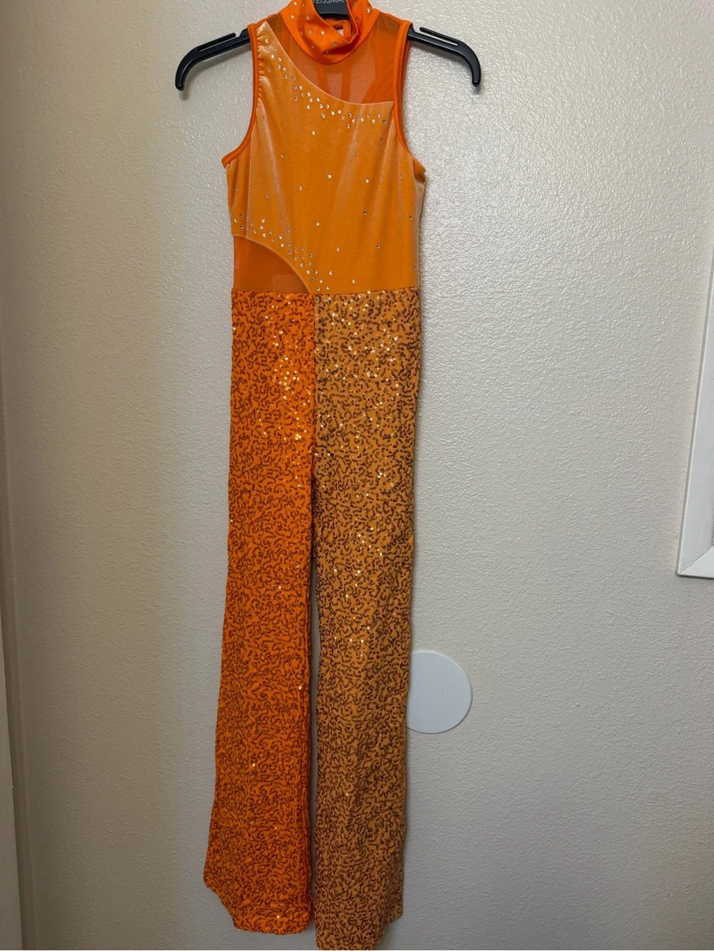 WEISSMAN Elite Dance Costume wide leg unitard Let's Groove 16752 contemporary MC